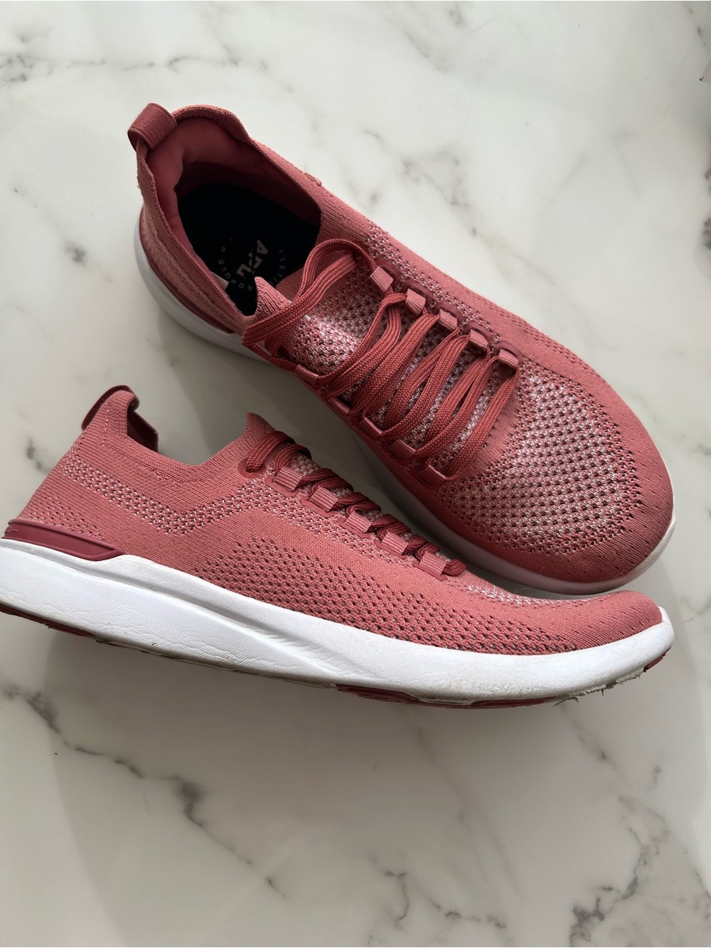 EXC! APL Women's TechLoom Breeze Slip-on Sneakers in Mauve Pink Cedar 8